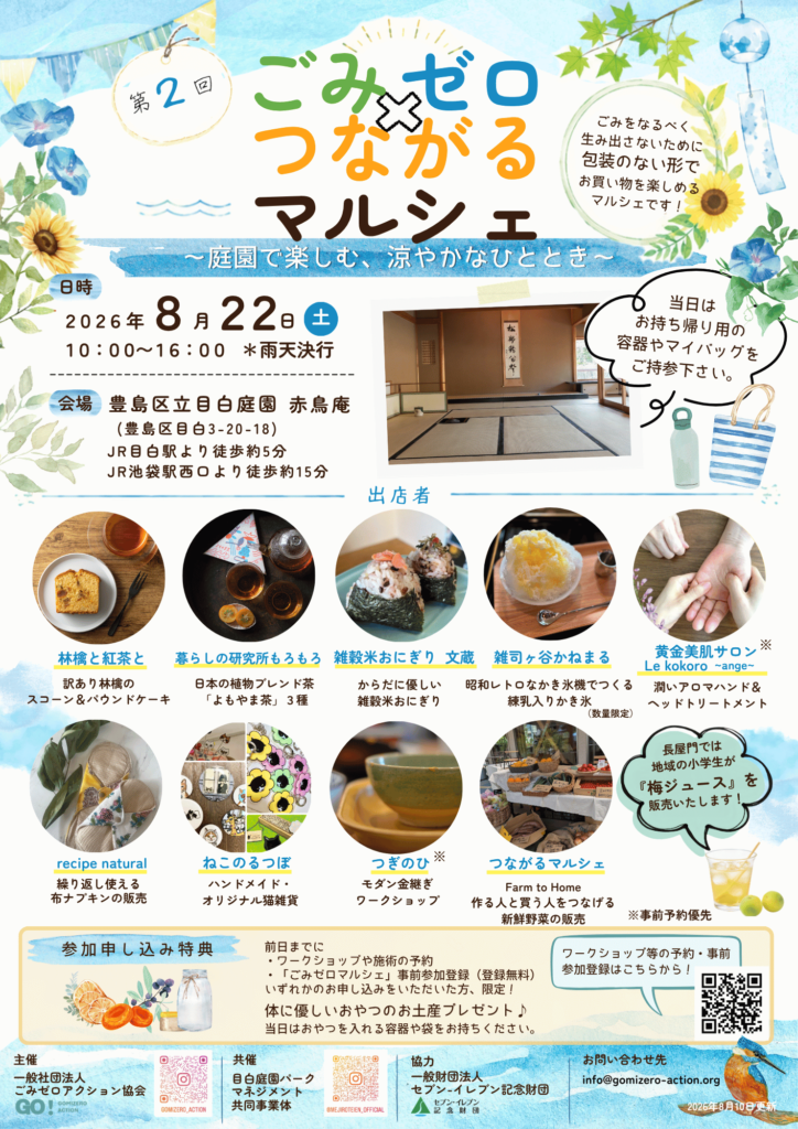 【活動報告】「第2回ごみゼロ×つながるマルシェ」開催！